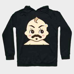 Mustache Kewpie Hoodie